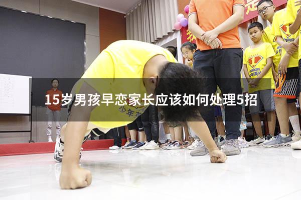 15岁男孩早恋家长应该如何处理5招