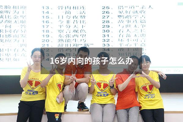 16岁内向的孩子怎么办