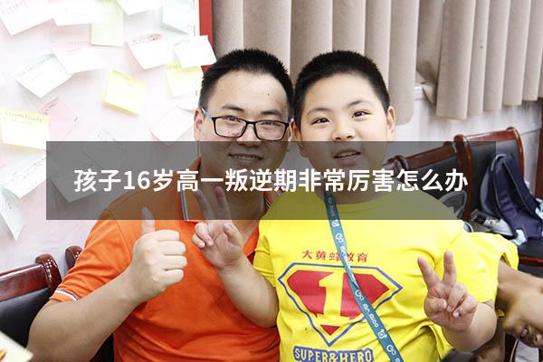 孩子16岁高一叛逆期非常厉害怎么办 大黄蜂教育