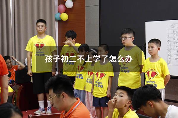 孩子初二不上学了怎么办